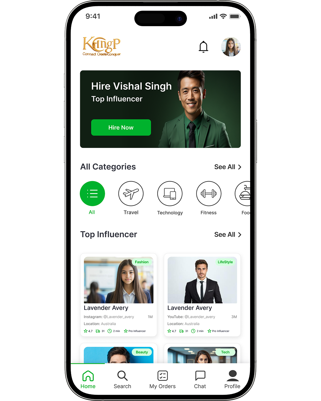 Business App Screen